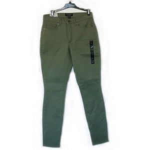 NEW Banana Republic Hunter Green Curvy Skinny Jeans  Size 27